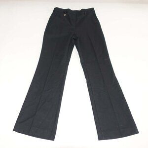 Ann Taylor Women's Slim Flare Trouser Pants Size 2 Petite NWT Black High Rise 2P